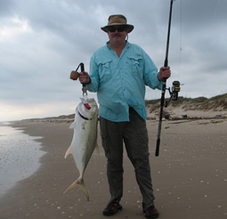 Shark Fishing from the surf on Padre Island