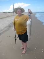 Sheena Patnaude of Austin, TX with a CPR oversized redfish